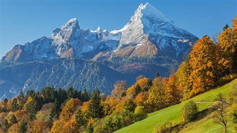 Watzmann Mountain Berchtesgaden Bavaria Germany Natural Landmarks