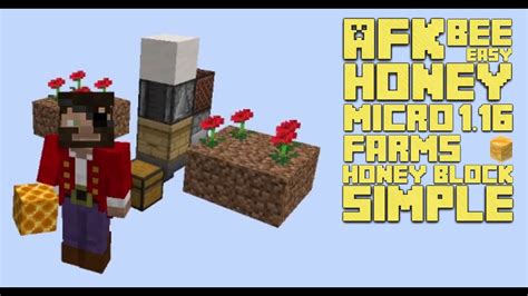 Automatic Honey Farm Tutorial Minecraft 1 16 Easy Compact Simple Youtube