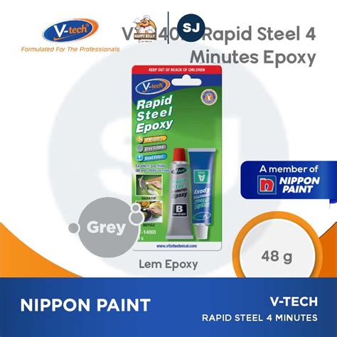 Jual Vtech Vt 140 Rapid Steel Epoxy 48 Gram Lem Epoxy Dua Komponen Shopee Indonesia