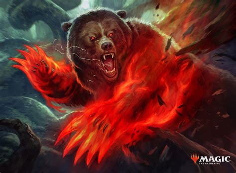 Monstrous Rage Mtg Art From Wilds Of Eldraine Set By Borja Pindado
