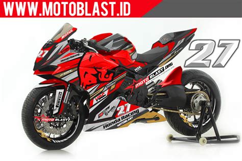 Modifikasi Striping Honda ADV 150 Livery HRC Black MOTOBLAST