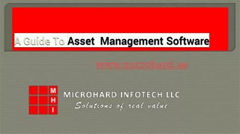 Ppt A Guide To Asset Management Software Powerpoint Presentation Free Download Id 11600130