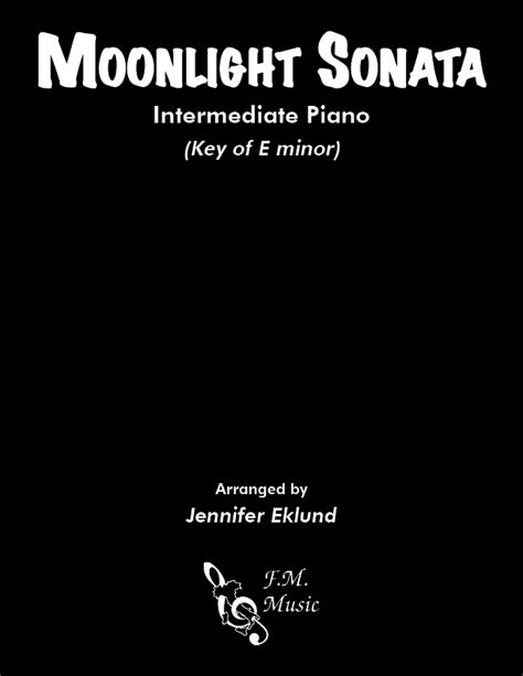 Moonlight Sonata (Intermediate Piano) By - F.M. Sheet Music - Pop ...