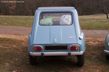 Citroen Dyane I Phase Ii Dyane Hp Technical Specs