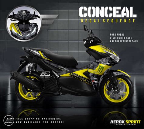 Aerox V Conceal Decals Aclove Street Decals