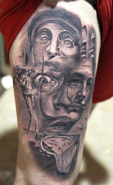 Salvador Dali Tattoo By Miguel Bohigues Post 6651 Abstract Art