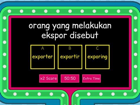 Perdagangan Antar Daerah Dan Antar Negara Gameshow Quiz