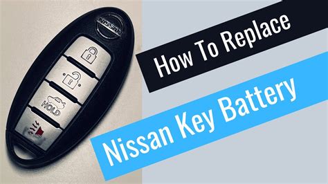 How To Replace Nissan 4 Button Key Fob Battery Youtube