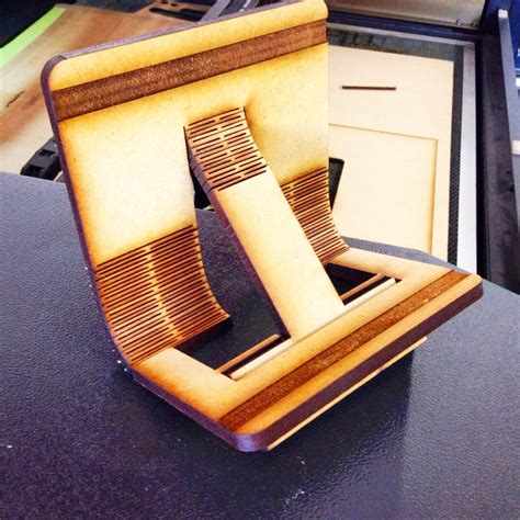 Laser Cut Wooden Phone Stand 3 Steps Instructables