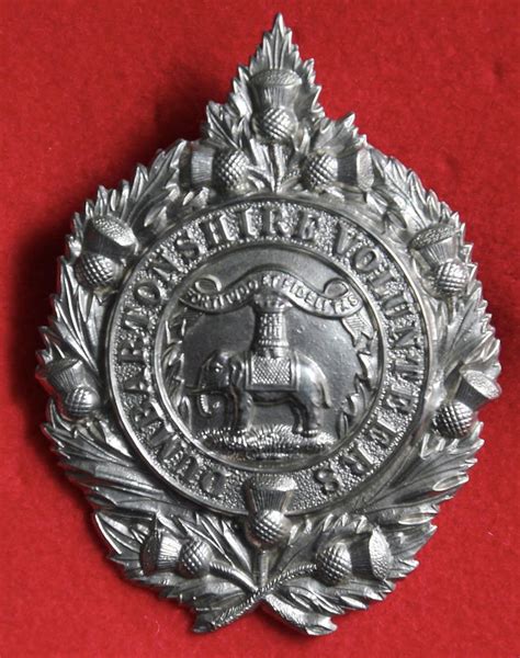 British Army Badges Dumbartonshire Volunteers Glengarry Badge