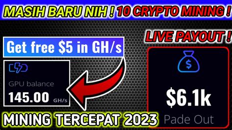 Baru Rilis Get Free Gh S Crypto Mining Gratis Tanpa