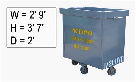 1 2 Yard Container Hd Png Download Kindpng