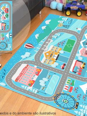 Tapete Ilustrativo Pista Hot Wheels De Carrinho X Cm T