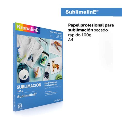 Papel Profesional Para SublimaciÓn Secado RÁpido 100g N3 022 X 100 M Rl Subl27 Kronaline