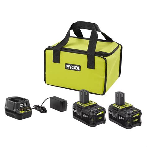 Ryobi 18v One Starter Kit With 2 40 Ah Batteries And Charger The