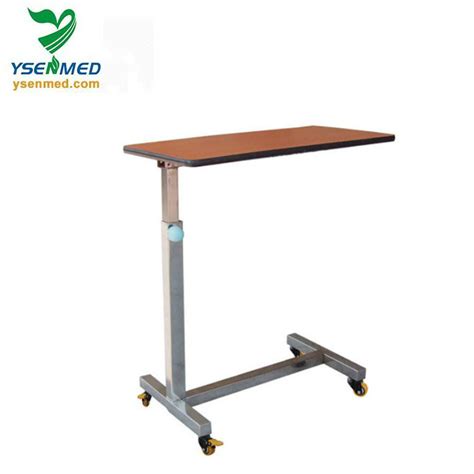 Yshb Cb06 Medical Side Table Height Adjustable Table Hospital Overbed