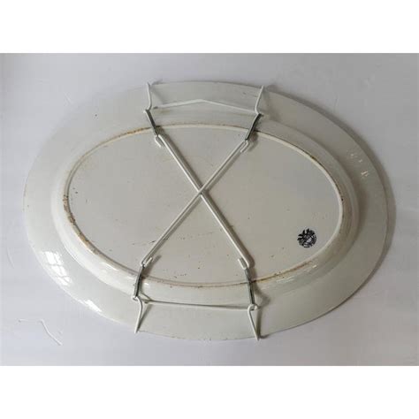 Antique Villeroy And Boch Dresden Blue And White Platter 21 Long Chairish