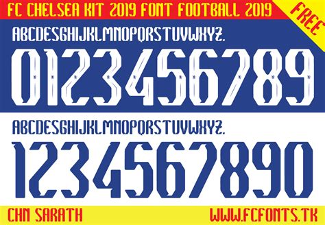 Fc Chelsea Kit 2019 Font Football Free Download 100 Fcfontsports