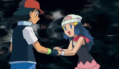 Pokemon Ash And Dawn Kiss