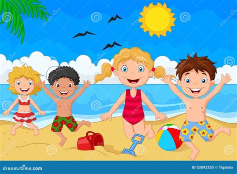 Cartoon Summer Day Stock Vector - Image: 53892355