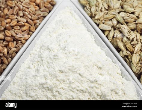 WHEAT FLOUR AND GRAINS Stock Photo Alamy