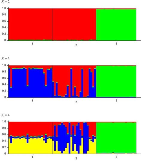 Bayesian Structure Bar Plot Based On Probabilities For Individuals