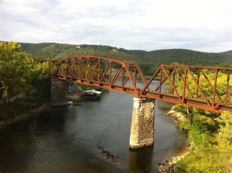 The White River At Norfork Arkansas In The Ozark Mountains This River