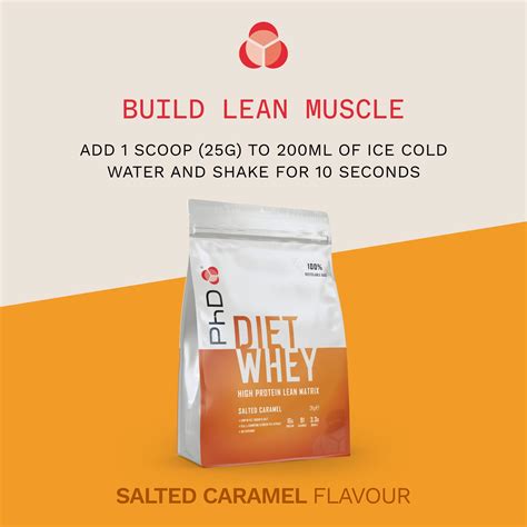 Phd Nutrition Diet Whey Powder Salted Caramel Flavour 2kg Phd