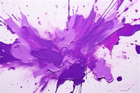 Premium AI Image Purple Paint On A White Background With Purple And