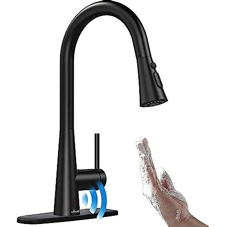 Touchless Kitchen Faucet With Pulldown Sprayer Single Kitchen Sink