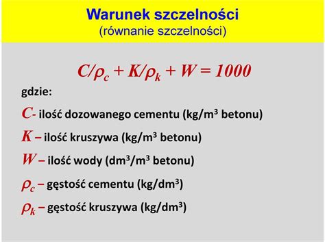 Technologie Materia W Budowlanych Wyk Ad Beton Zwyk Y I