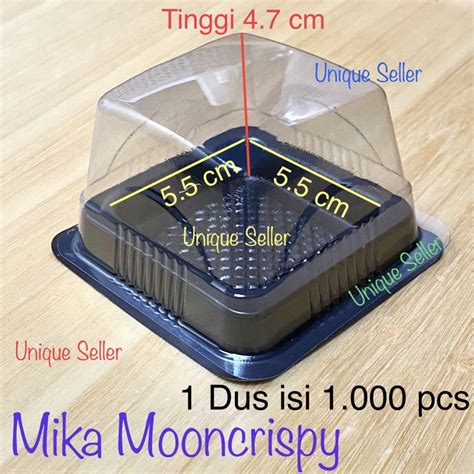 Jual 1 Dus Mika Kue Moon Cake Isi 1 000 Pcs Mika Kue Kotak Kecil 5