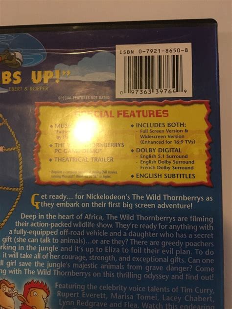 The Wild Thornberrys Movie DVD 2003 DVDs Blu Ray Discs