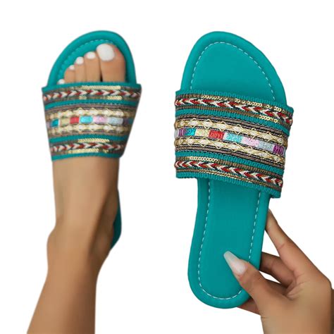 Ghsohs Womens Sandals Bling Flip Flops Slippers Footbeds Sandals For