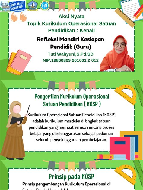 Aksi Nyata Kurikulum Operasional Satuan Pendidikan Kenali Pdf