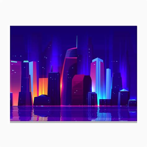 Synthwave Neon City Los Angeles Synthwavevaporwavecyberpunk — Aesthetic Poster Retrowave