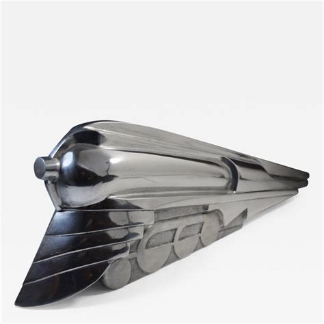 Art Deco 20th Century Streamlined Train Sculpture