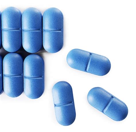 Premium Photo Blue Pills Isolated On White