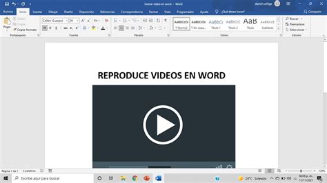 Reproduce Videos En Word Aprende A Insertar Videos En Word Youtube