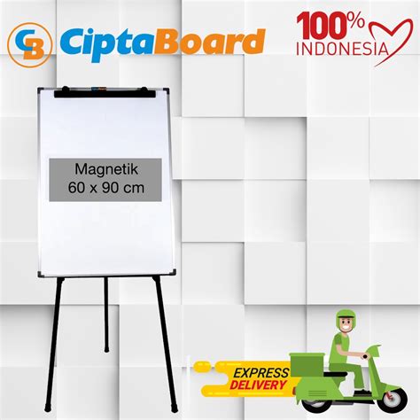 Jual Flip Chart Flipchart Whiteboard Papan Tulis Papan Presentasi Magnet Cipta 60 X 90