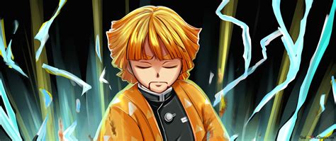 demon slayer zenitsu 12 2K wallpaper download