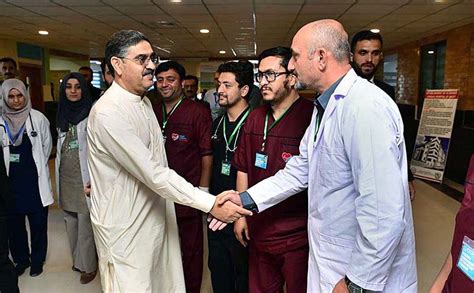 Caretaker Prime Minister Anwaar Ul Haq Kakar Interacts With The