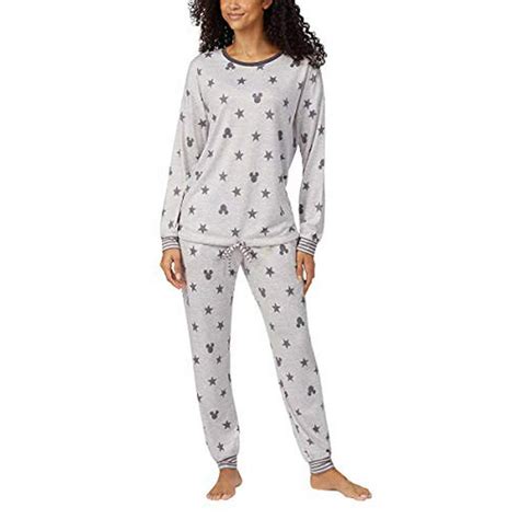 Disney - Disney Womens 2 Piece Cozy Pajama Set (Mickey Mouse, X-Large ...