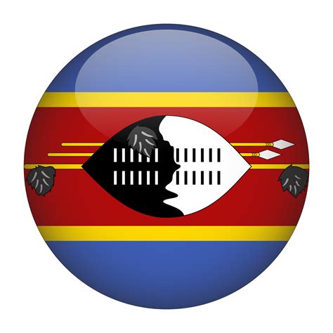 Eswatini 3D Rounded Flag With Transparent Background 15272215 PNG