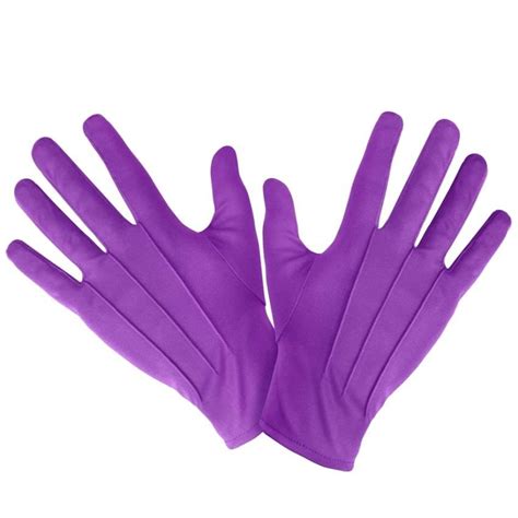 Mens Purple Dress Gloves By Widmann 1466v Karnival Costumes