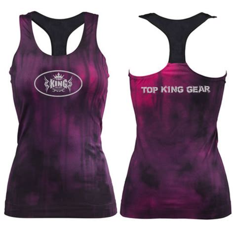 Sublimated Womens Gym Stringer Tank Top Top King Gear