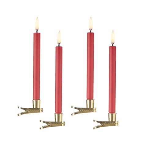 clip on xmas tree candles 10