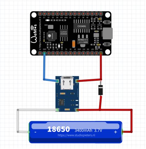 Tp4056 As Ups Power Source For Esp8266 Arduino