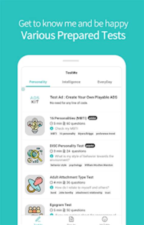 Test Me - personality tests for Android - Download