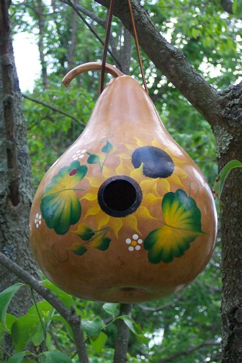 Gourd Art Birdhouse Gourd Art Painted Gourds Bird Houses Bird House